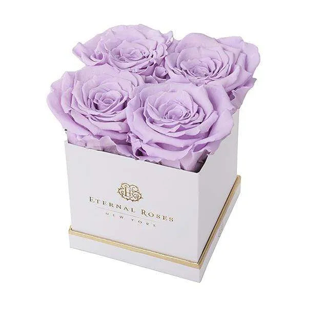 Eternal Roses® Gift Box White / Lilac Lennox Small Gift Box - Classic Collection