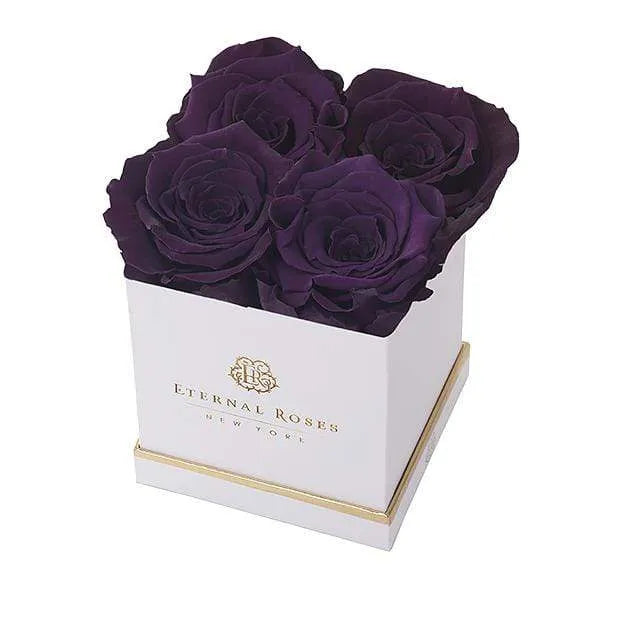Eternal Roses® Gift Box White / Plum Lennox Small Gift Box - Classic Collection