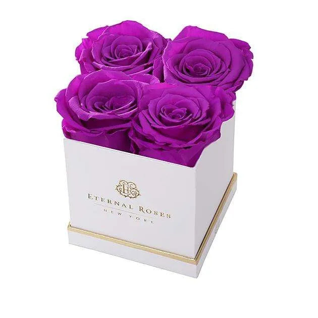 Eternal Roses® Gift Box White / Orchid Lennox Small Gift Box - Classic Collection