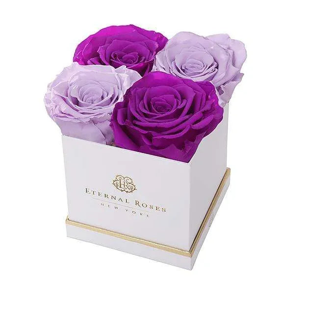 Eternal Roses® Gift Box White / Mystic Orchid Lennox Small Gift Box - Classic Collection