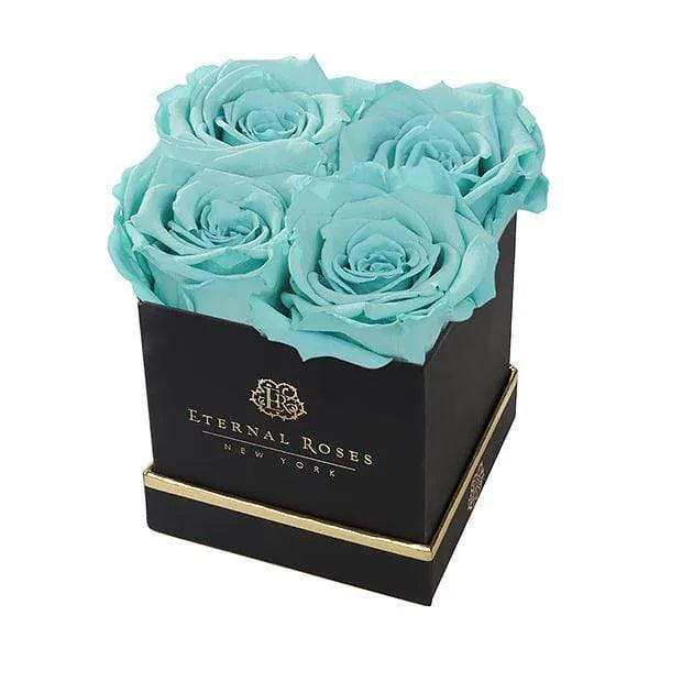 Eternal Roses® Gift Box Black / Tiffany Blue Lennox Small Gift Box - Classic Collection