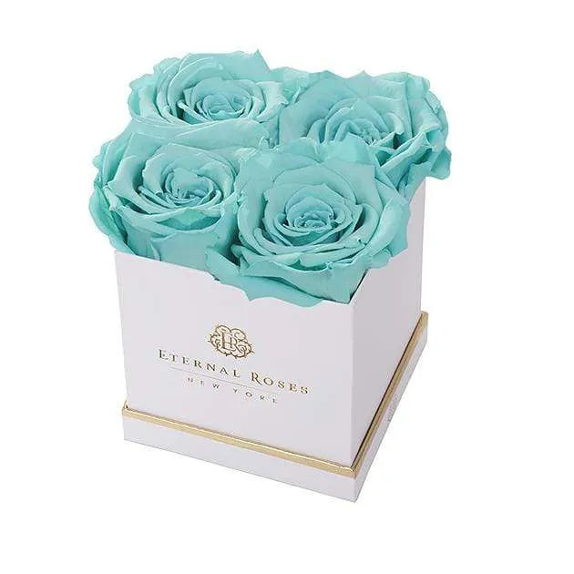 Eternal Roses® Gift Box White / Tiffany Blue Lennox Small Gift Box - Classic Collection