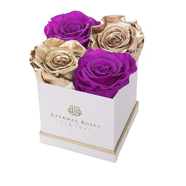 Eternal Roses® Gift Box White / Golden Orchid Lennox Small Gift Box - Classic Collection