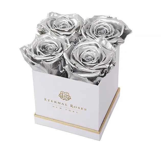 Eternal Roses® Gift Box White / Silver Lennox Small Gift Box - Classic Collection