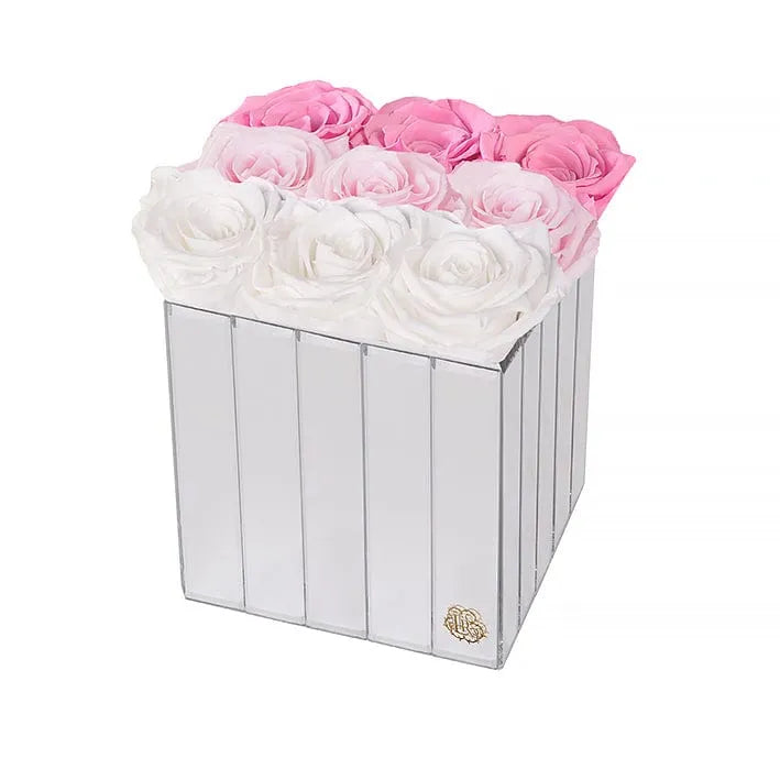 Eternal Roses® Gift Box Pink Ombre Lexington 9 Forever Roses Gift Box