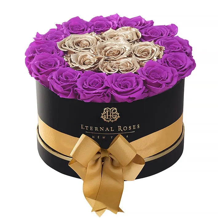 Eternal Roses® Gift Box Black / Golden Orchid Luxury Roses Empire Gift Box - Small