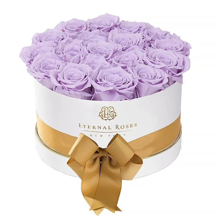 Eternal Roses® Gift Box White / Lilac Luxury Roses Empire Gift Box - Small