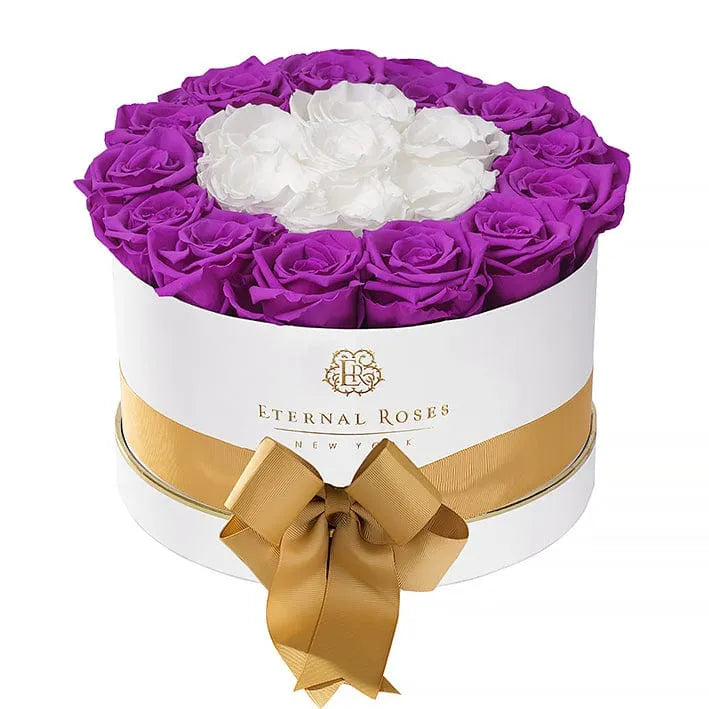Eternal Roses® Gift Box White / Frosted Orchid Luxury Roses Empire Gift Box - Small