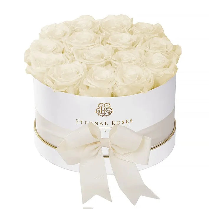 Eternal Roses® Gift Box White / Canary Luxury Roses Empire Gift Box - Small