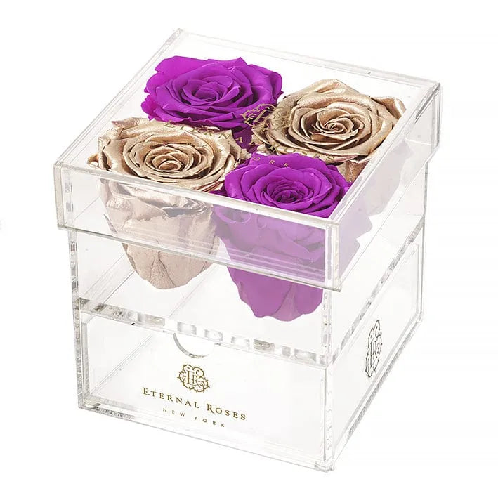 Eternal Roses® Gift Box Madison Four Rose Keepsake Gift Box