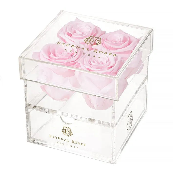 Eternal Roses® Gift Box 4-Rose / Pink Martini Madison Four Rose Keepsake Gift Box