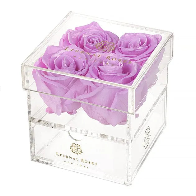 Eternal Roses® Gift Box 4-Rose / Iris Madison Four Rose Keepsake Gift Box