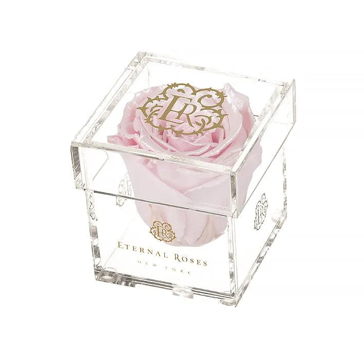 Eternal Roses® Gift Box 1-Rose / Pearly Pink Madison Mini Roses Gift Box