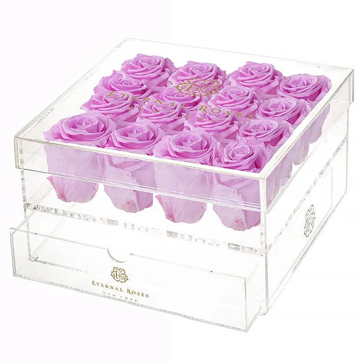 Eternal Roses® Gift Box 16-Rose / Iris Madison Sixteen Rose Gift Box