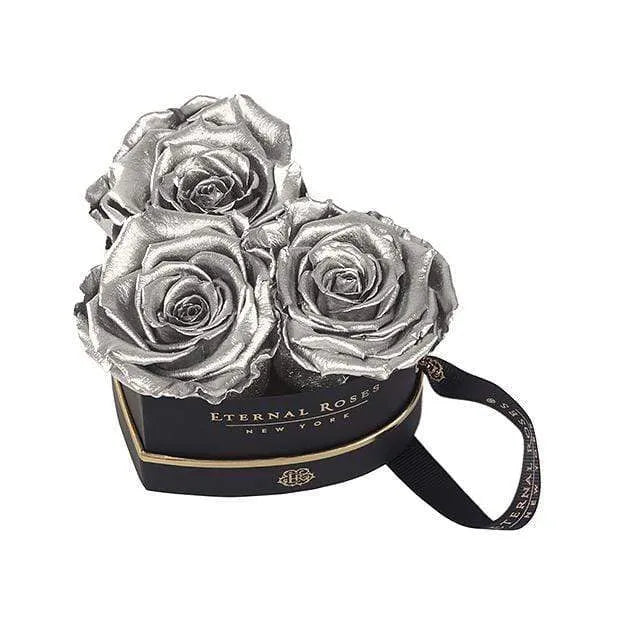 Eternal Roses® Gift Box Black / Silver Mini Chelsea Gift Box