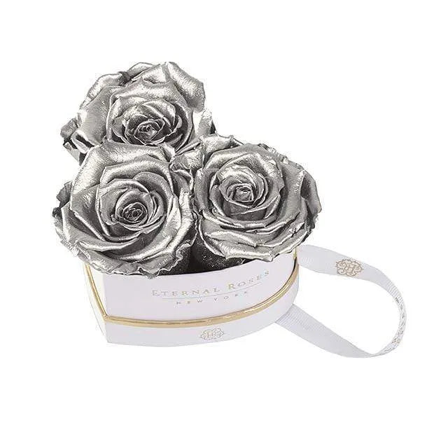 Eternal Roses® Gift Box White / Silver Mini Chelsea Gift Box