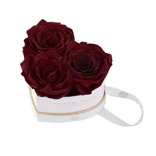 Eternal Roses® Gift Box White / Wineberry Mini Chelsea Gift Box