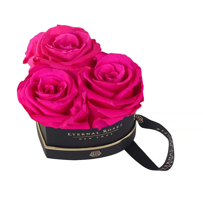 Eternal Roses® Gift Box Black / Hot Pink Mini Chelsea Gift Box