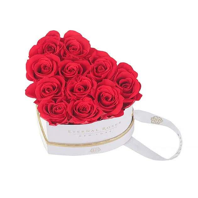 Eternal Roses® Gift Box White / Scarlet NEW Petite Chelsea Gift Box