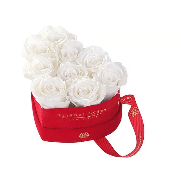 Eternal Roses® Gift Box Red / Pearly White NEW Petite Chelsea Gift Box