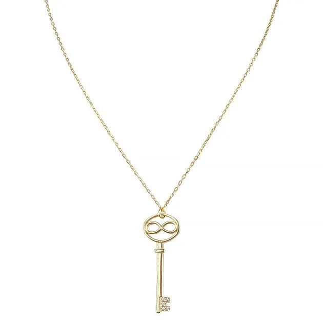 Eternal Roses® Infinity Key Pave Necklace