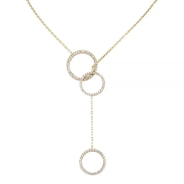 Eternal Roses® Layered Circle Ring Necklace
