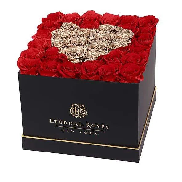 Eternal Roses® Lennox Eternal Roses Grand Amore Gift Box in Be Mine - Black