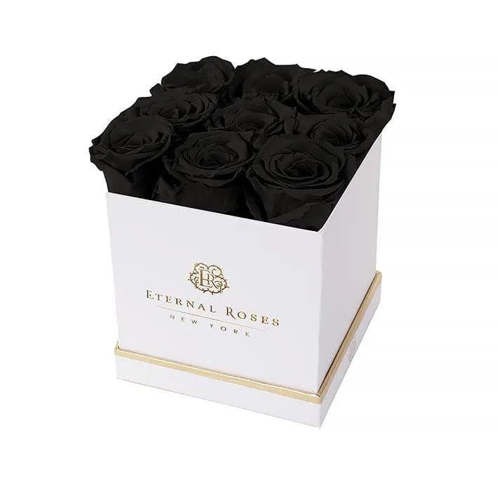 Eternal Roses® White Lennox Eternal Roses Large Gift Box in Midnight