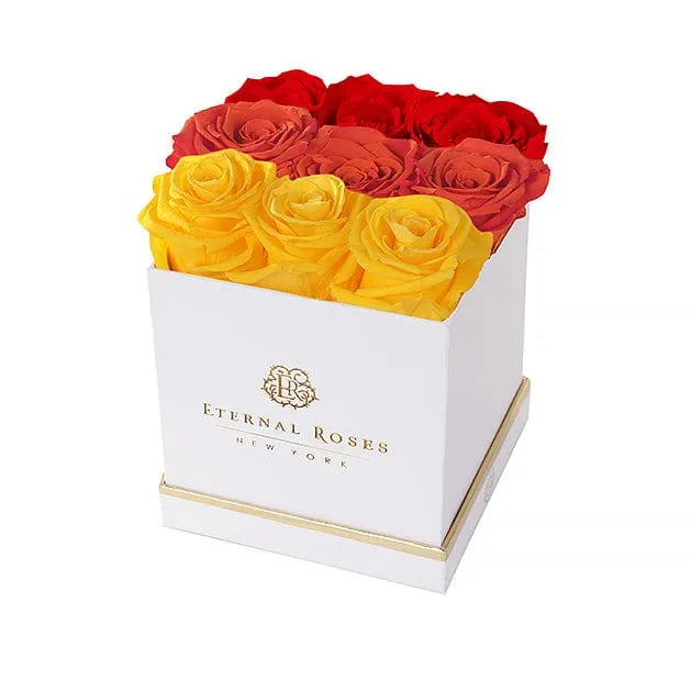 Eternal Roses® White / Red Ombre Lennox Eternal Roses Large Ombre Gift Box