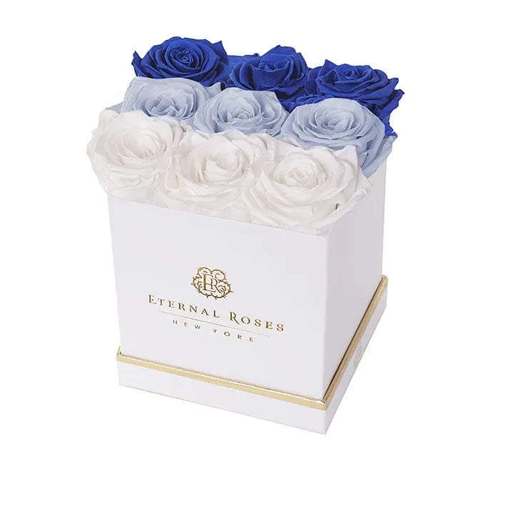 Eternal Roses® White / Breezy Ombre Lennox Eternal Roses Large Ombre Gift Box