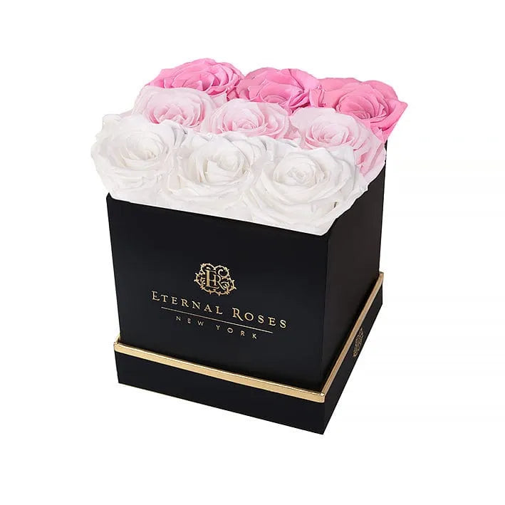 Eternal Roses® Black / Pink Ombre Lennox Eternal Roses Large Ombre Gift Box