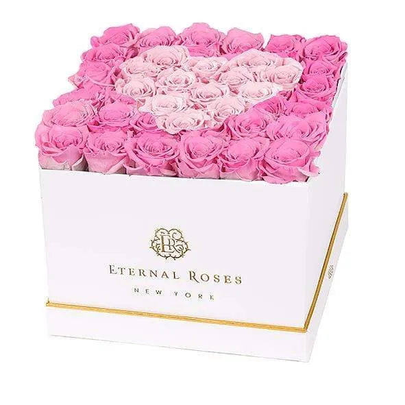 Eternal Roses® White / Forever Pink Lennox Grand Amore Gift Box