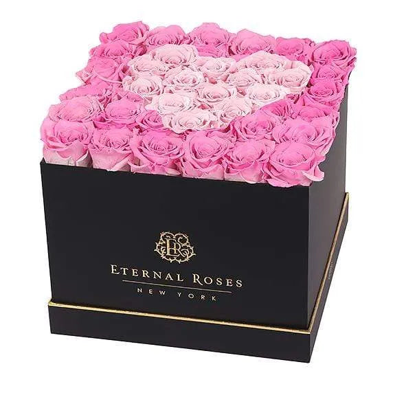 Eternal Roses® Black / Forever Pink Lennox Grand Amore Gift Box