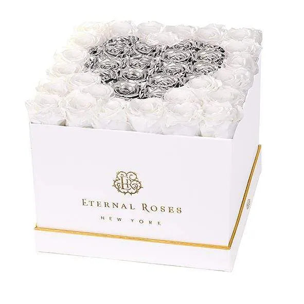 Eternal Roses® White / Snow Drop Lennox Grand Amore Gift Box