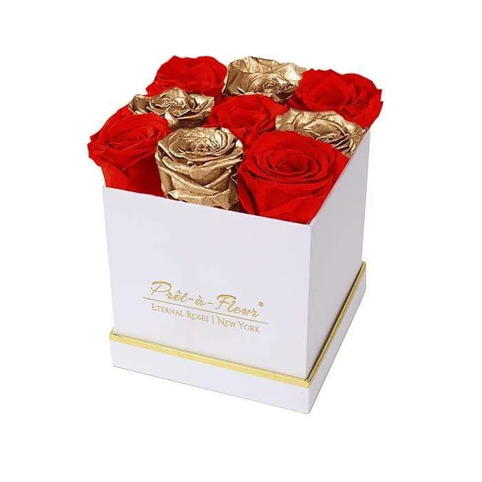 Eternal Roses® Lennox Large White Gift Box in Be Mine