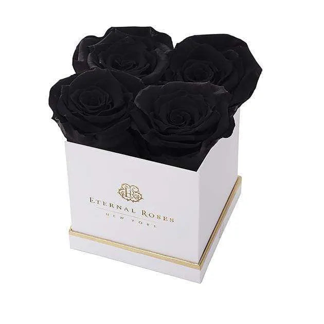 Eternal Roses® White Lennox Small Gift Box in Midnight