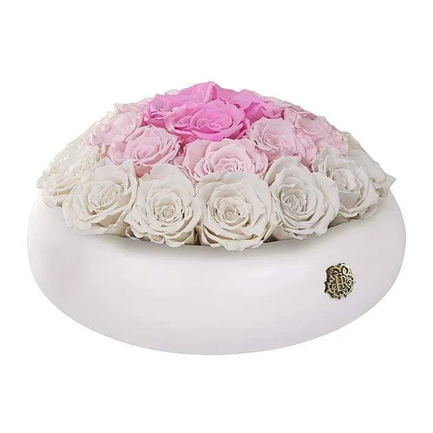 Eternal Roses® Medium / Snow Angel Nobu Centerpiece Eternal Roses Arrangement