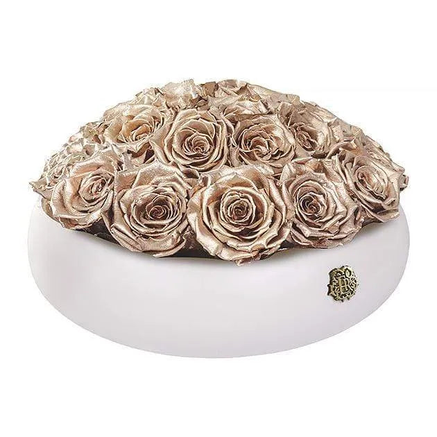 Eternal Roses® Medium / Gold Nobu Centerpiece Eternal Roses Arrangement