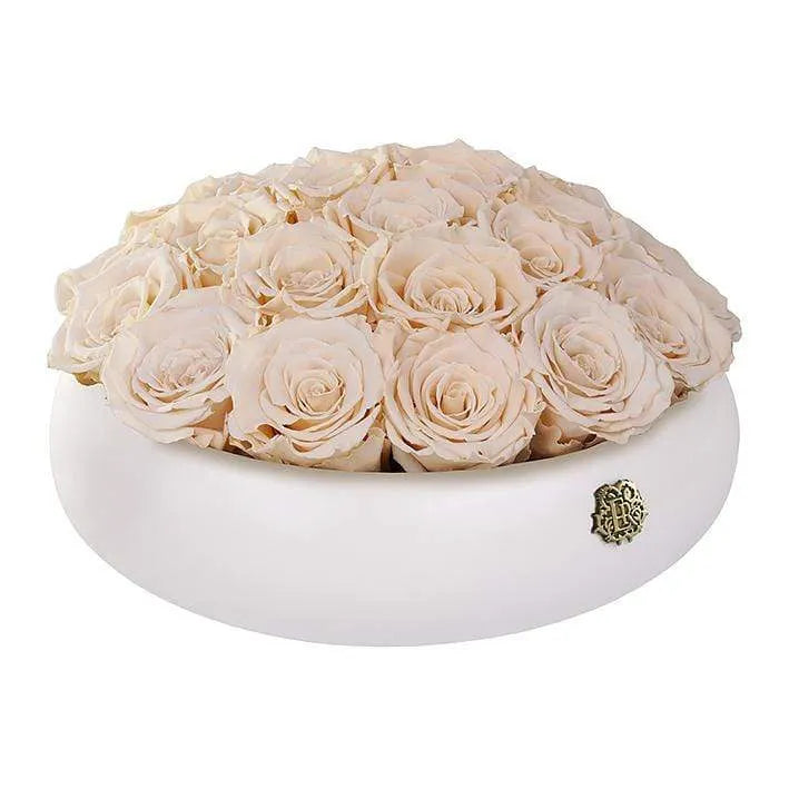 Eternal Roses® Medium / Champagne Nobu Centerpiece Eternal Roses Arrangement