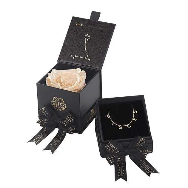 Eternal Roses® Pisces Astor Box & Necklace Bundle