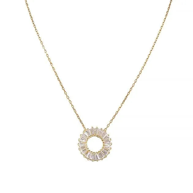 Eternal Roses® Round Baguette Necklace