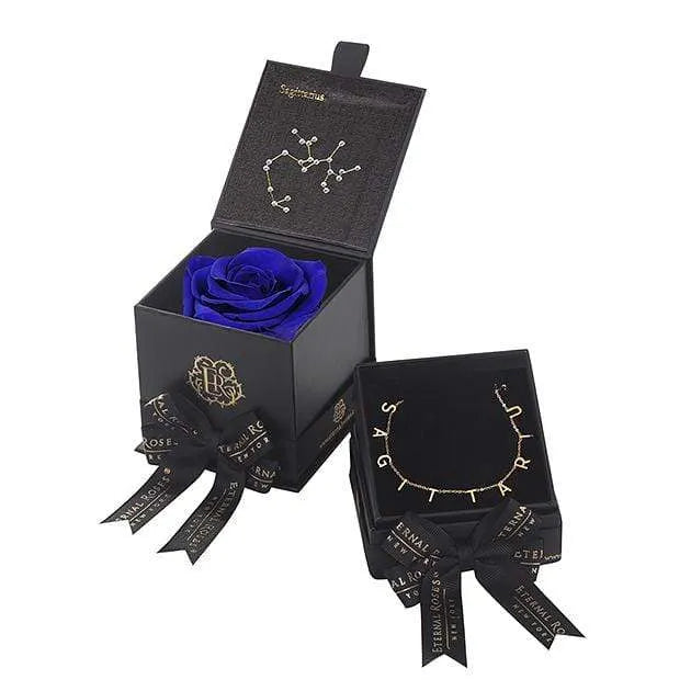 Eternal Roses® Azzure Sagittarius Astor Box & Necklace Bundle