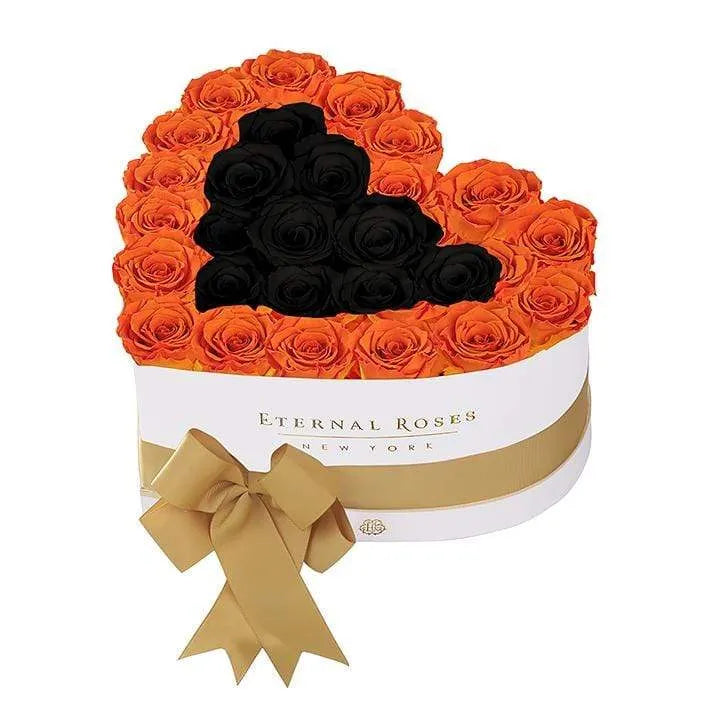 Eternal Roses® White / Pumpkin Spice Serafina Mezzo Eternal Rose Gift Box - NEW