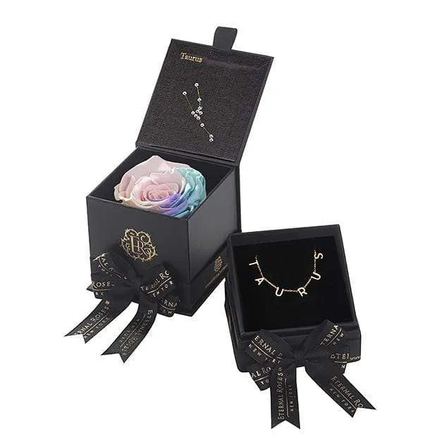 Eternal Roses® Taurus Box & Necklace Bundle