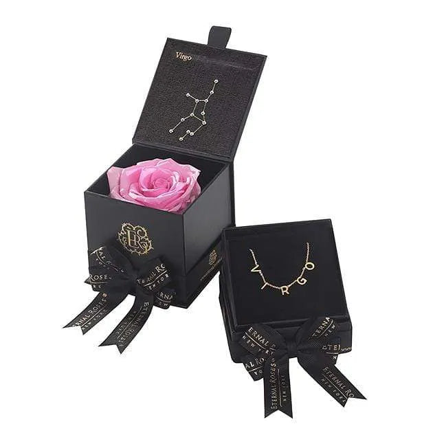 Eternal Roses® Primrose Virgo Astor Box & Necklace Bundle