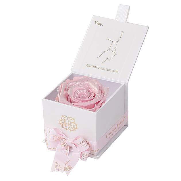 Eternal Roses® Astor Gift Box White / Pearly Pink Astor Eternal Rose Gift Box - Virgo