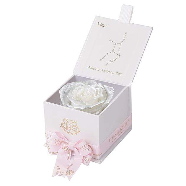 Eternal Roses® Astor Gift Box White / Pearly White Astor Eternal Rose Gift Box - Virgo