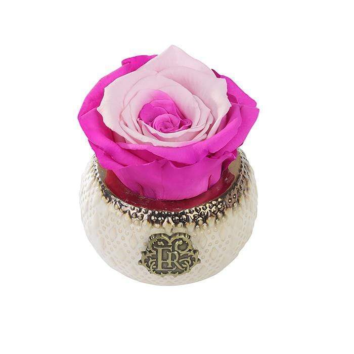 Eternal Roses® Centerpiece Fuschia Lily Mini Soho Classic Eternal Forever Rose