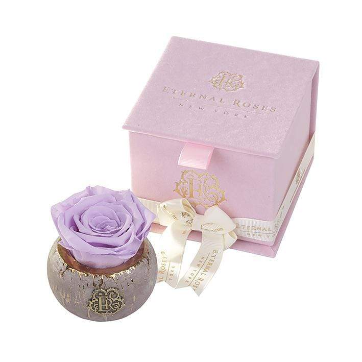 Eternal Roses® Centerpiece Lilac Tiffany Soft Pink Velvet Gift Box
