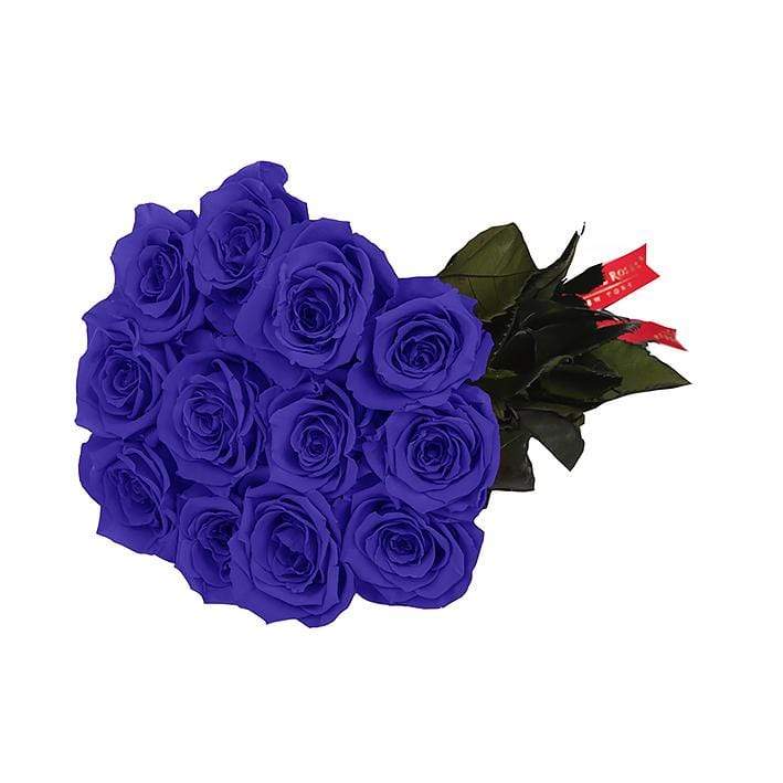 Purple And Blue Rose Bouquet